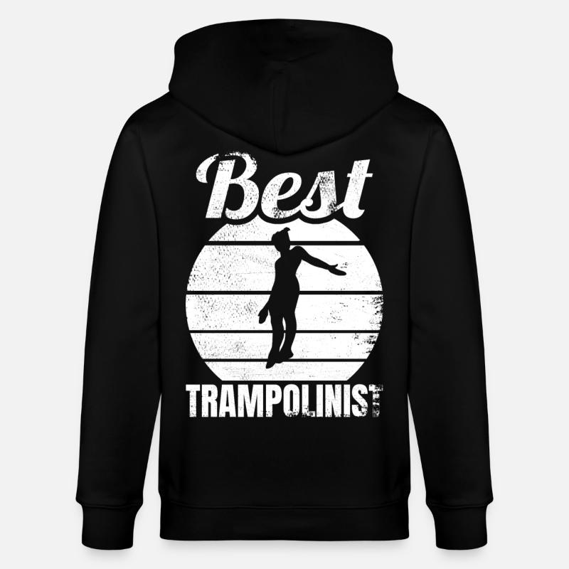 Lustiger Trampolinspringer - Stanley/Stella Unisex Bio-Kapuzenjacke CULTIVATOR - Schwarz