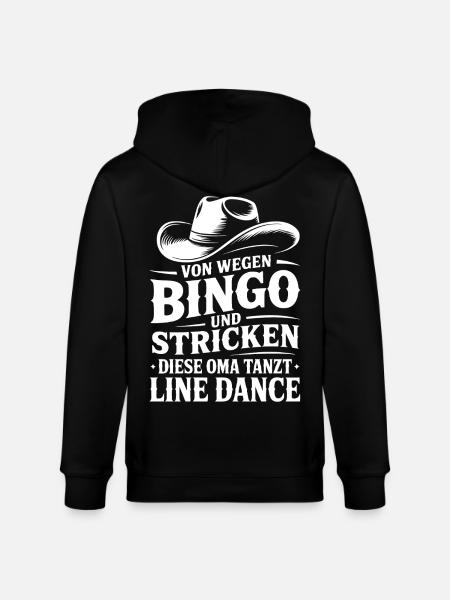 Oma Line Dance - Stanley/Stella Unisex Bio-Kapuzenjacke CULTIVATOR - Schwarz