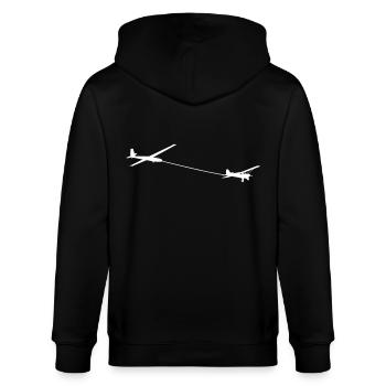 Sailor tow - Stanley/Stella CULTIVATOR  Unisex Organic Hooded Jacket - black - Back - Anna (173cm)