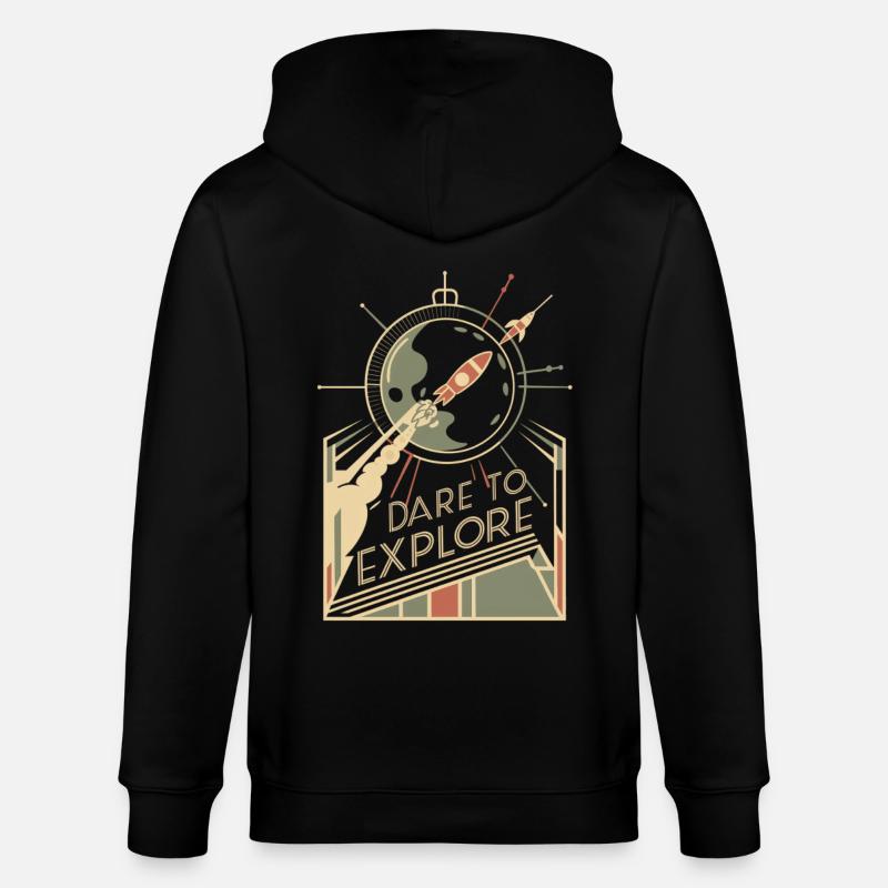 Osez explorer l’inconnu - Veste à capuche bio CULTIVATOR Stanley/Stella Unisexe - noir