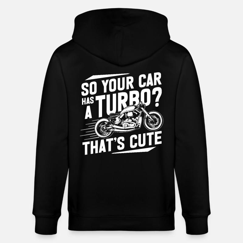 Moto de course - Veste à capuche bio CULTIVATOR Stanley/Stella Unisexe - noir