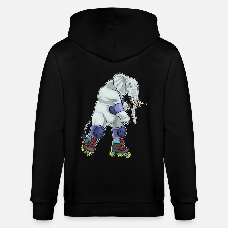 Elefant Inline skating Inline skates - Stanley/Stella Unisex Bio-Kapuzenjacke CULTIVATOR  - Schwarz