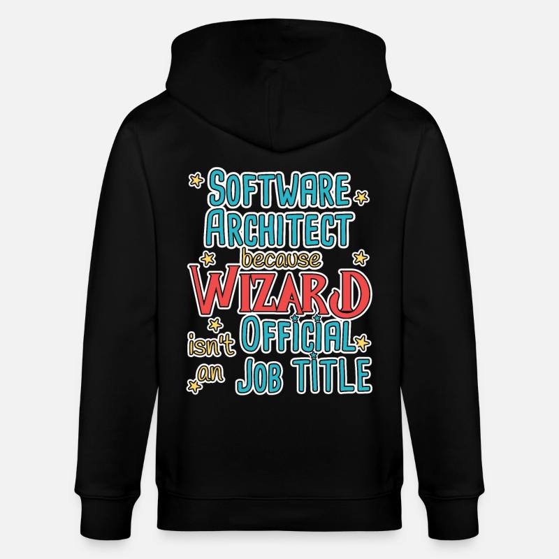 Software Architect Wizard Software Architecture - Veste à capuche bio CULTIVATOR Stanley/Stella Unisexe - noir
