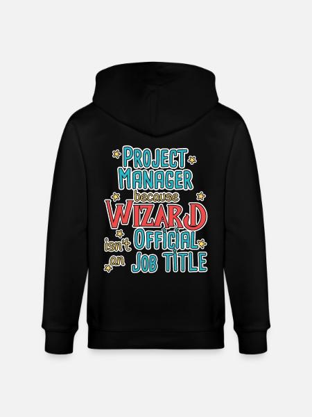 Project Manager Wizard - Stanley/Stella CULTIVATOR Unisex Organic Hooded Jacket - black