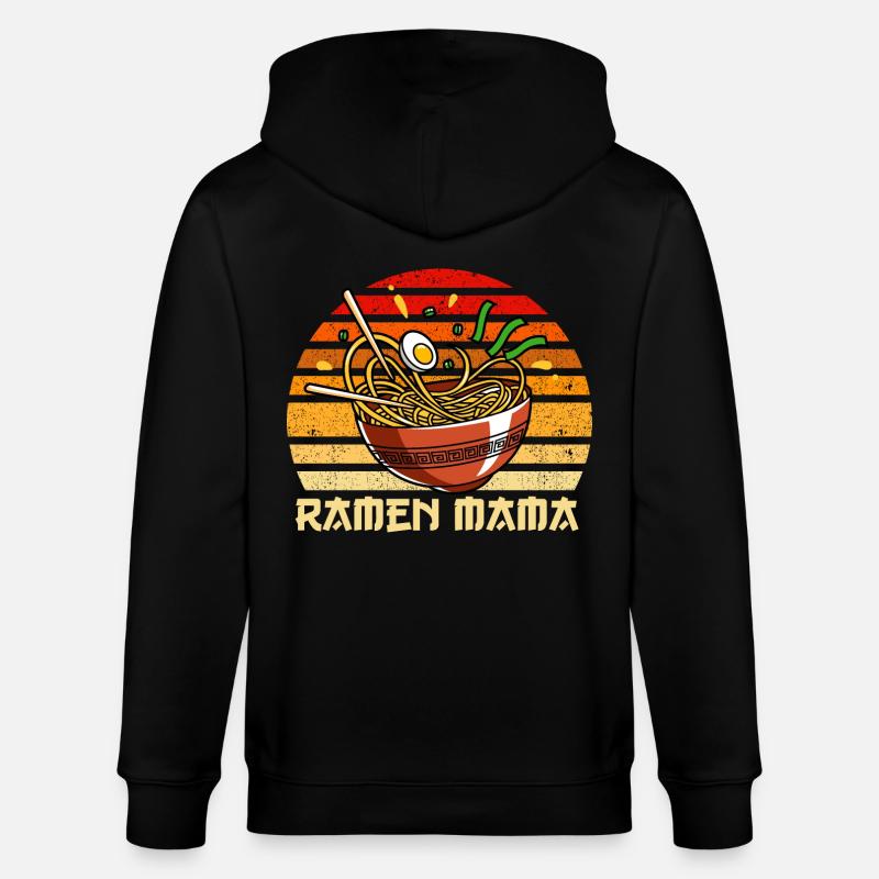Maman Ramen - Veste à capuche bio CULTIVATOR Stanley/Stella Unisexe - noir
