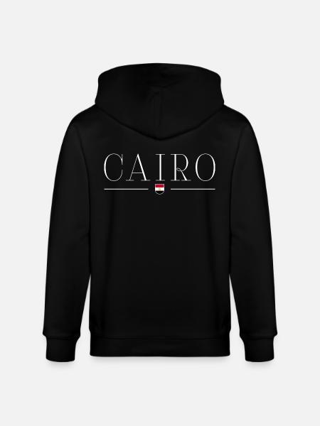 Cairo T-Shirt Outfit Design - Stanley/Stella CULTIVATOR Unisex Organic Hooded Jacket - black