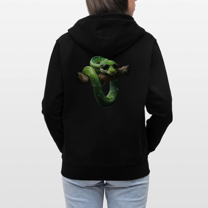 Green Tree Python Snakes Lover Terrarium Stanley/Stella CULTIVATOR  Unisex Organic Hooded Jacket