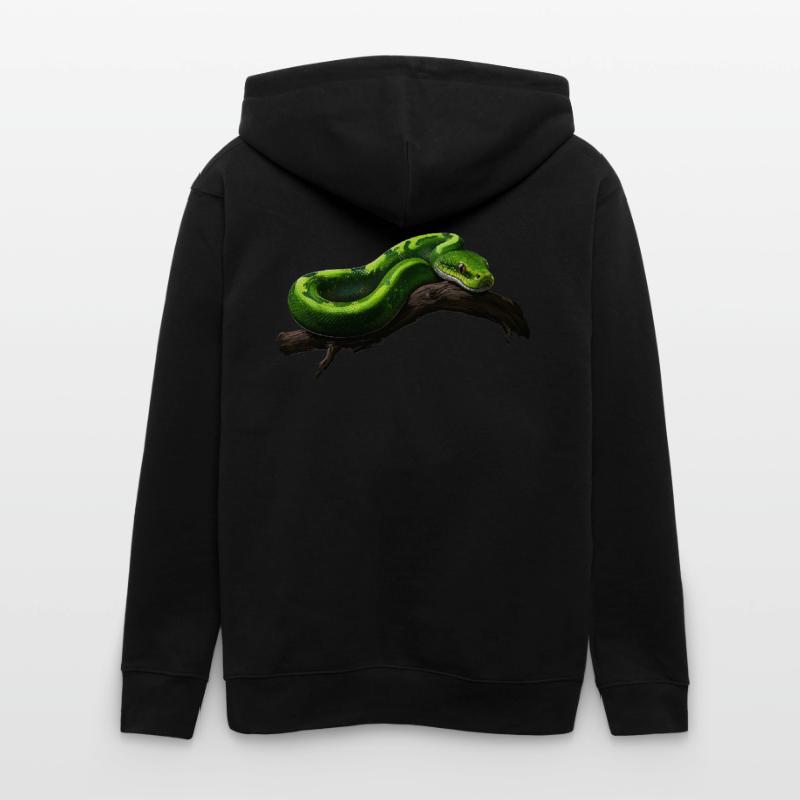 Green Tree Python Snakes Lover Terrarium Stanley/Stella CULTIVATOR  Unisex Organic Hooded Jacket
