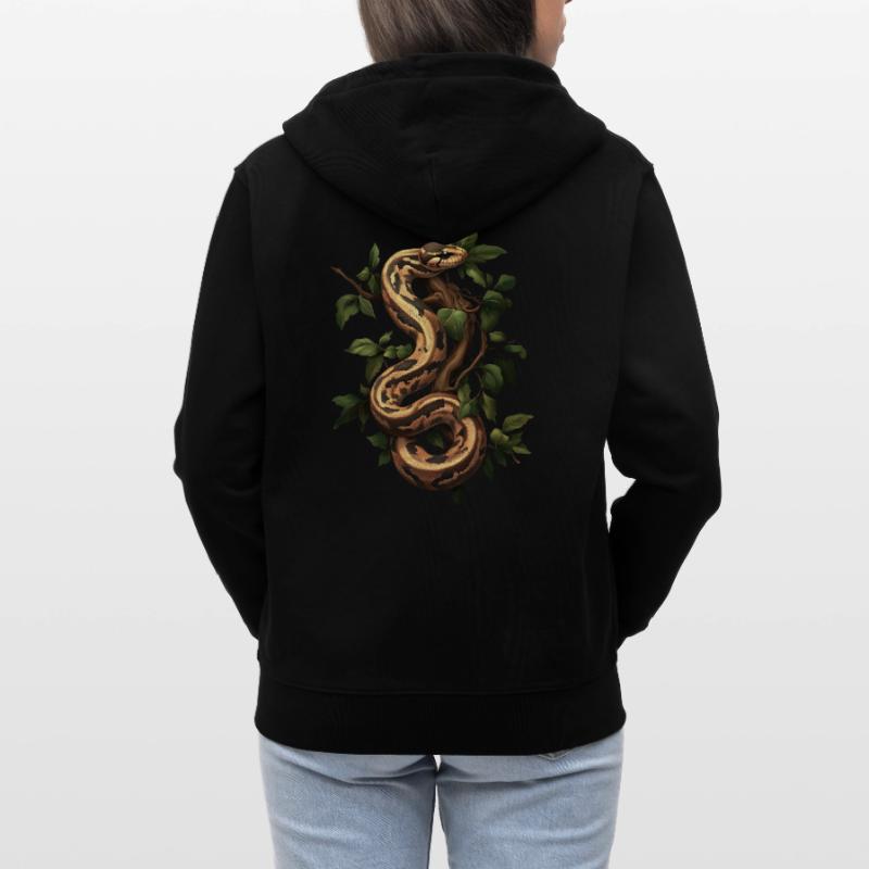 Roi Python Serpents Amoureux Terrarium Python Veste à capuche bio CULTIVATOR Stanley/Stella Unisexe