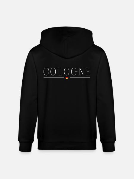 Cologne, Germany Elegance T-Shirt - Stanley/Stella CULTIVATOR  Unisex Organic Hooded Jacket - black