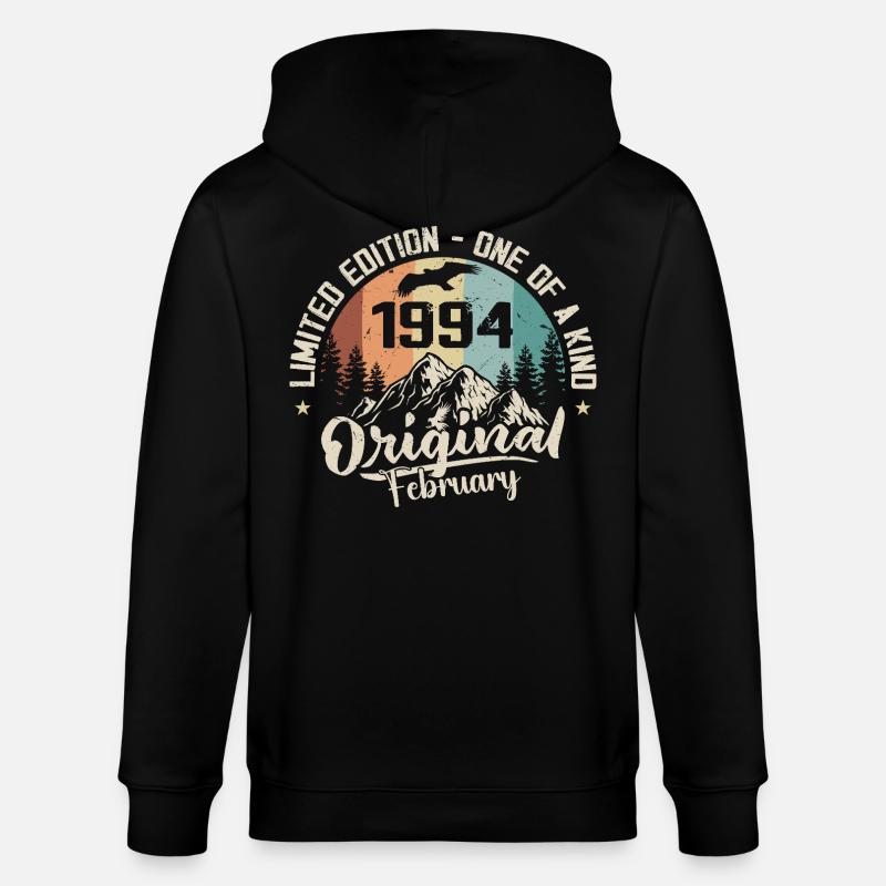 February 1994 - Cadeau Février 1994 - Veste à capuche bio CULTIVATOR Stanley/Stella Unisexe - noir