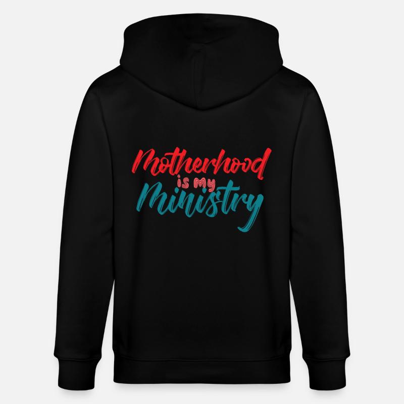 La maternité est mon ministère - Veste à capuche bio CULTIVATOR Stanley/Stella Unisexe - noir