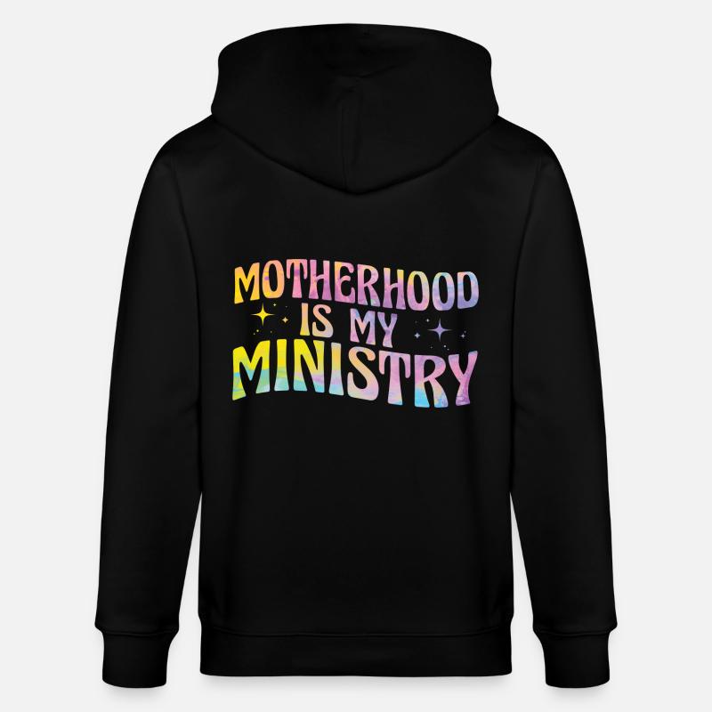 La maternité est mon ministère - Veste à capuche bio CULTIVATOR Stanley/Stella Unisexe - noir