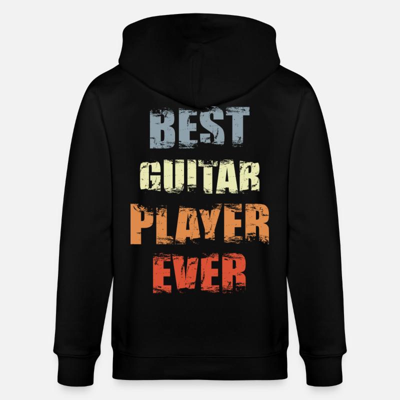 Guitariste Bast - Veste à capuche bio CULTIVATOR Stanley/Stella Unisexe - noir