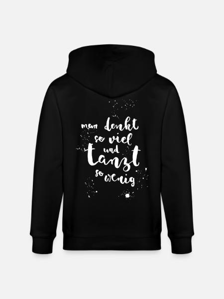Dancing instead of thinking - Stanley/Stella CULTIVATOR Unisex Organic Hooded Jacket - black