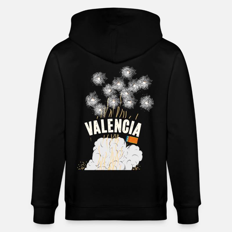 Fallas de Valencia Pyro - Veste à capuche bio CULTIVATOR Stanley/Stella Unisexe - noir