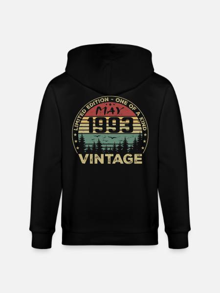mai 1993 - may 1993 - Veste à capuche bio CULTIVATOR Stanley/Stella Unisexe - noir