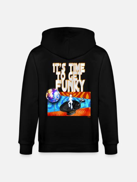 It's time to get funky - Stanley/Stella CULTIVATOR Unisex Organic Hooded Jacket - black