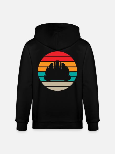 Maurer Retro - Stanley/Stella Unisex Bio-Kapuzenjacke CULTIVATOR  - Schwarz