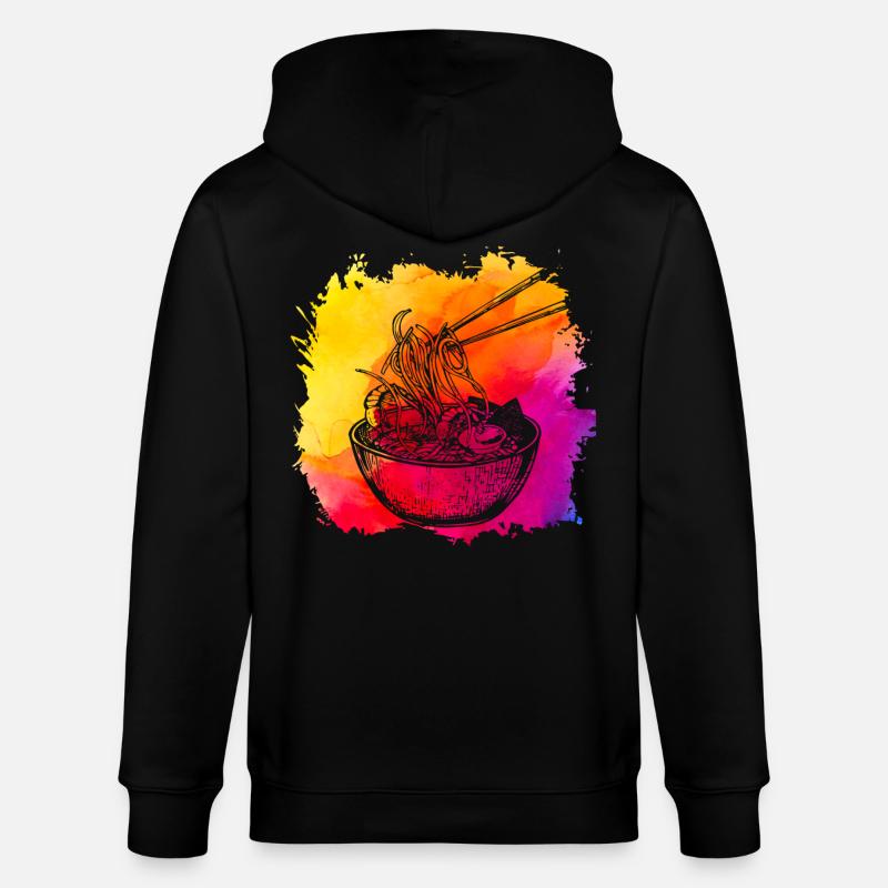 Ramen Rétro - Veste à capuche bio CULTIVATOR Stanley/Stella Unisexe - noir