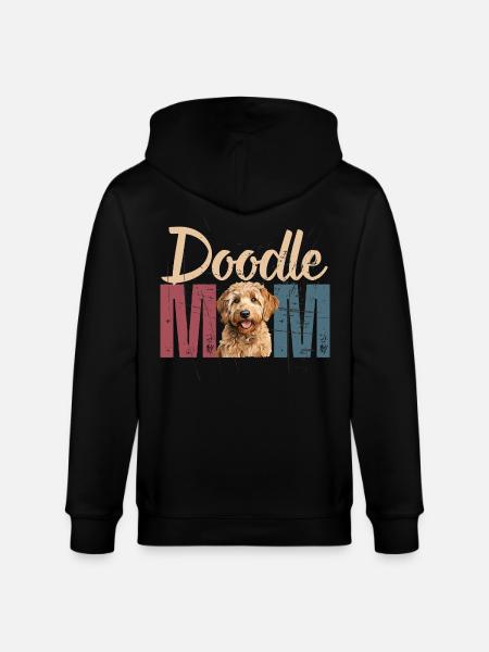 Goldene Doodle-Mama - Stanley/Stella Unisex Bio-Kapuzenjacke CULTIVATOR - Schwarz