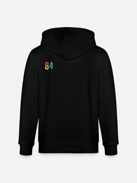 84 Number Comic - Stanley/Stella CULTIVATOR Unisex Organic Hooded Jacket - black