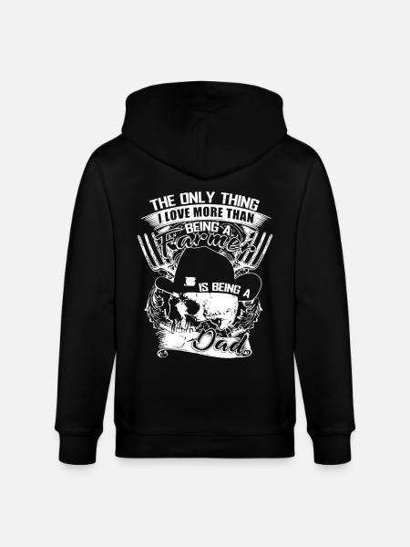 Being A Farmer Dad - Stanley/Stella CULTIVATOR Unisex Organic Hooded Jacket - black