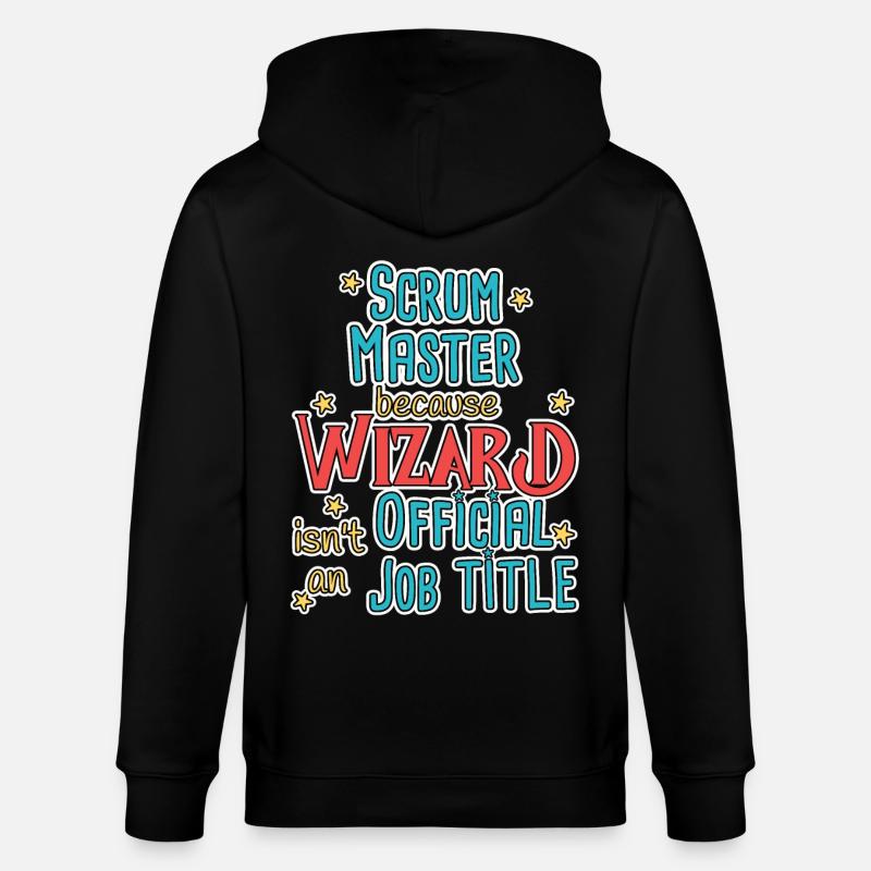 Scrum Master Wizard - Stanley/Stella Unisex Bio-Kapuzenjacke CULTIVATOR  - Schwarz