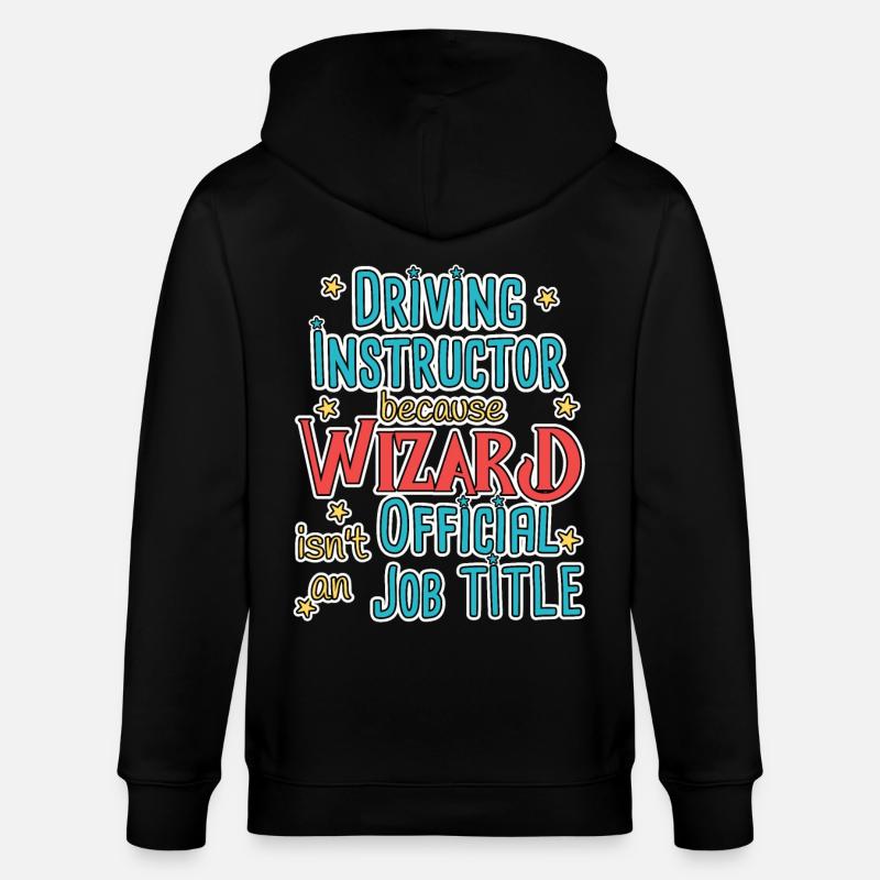 Instructeur de conduite Wizard Auto-école - Veste à capuche bio CULTIVATOR Stanley/Stella Unisexe - noir