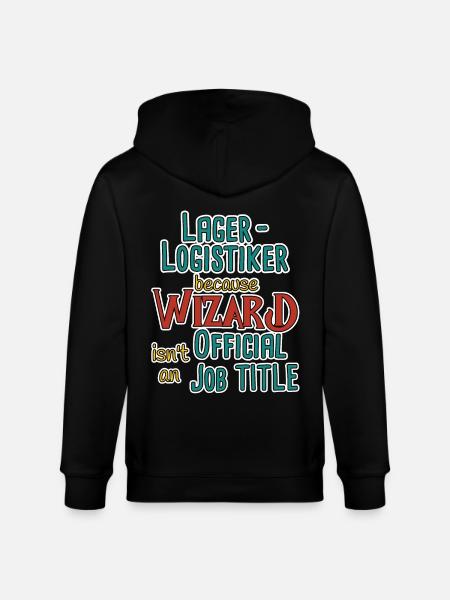 Warehouse Logistician Wizard - Stanley/Stella CULTIVATOR Unisex Organic Hooded Jacket - black