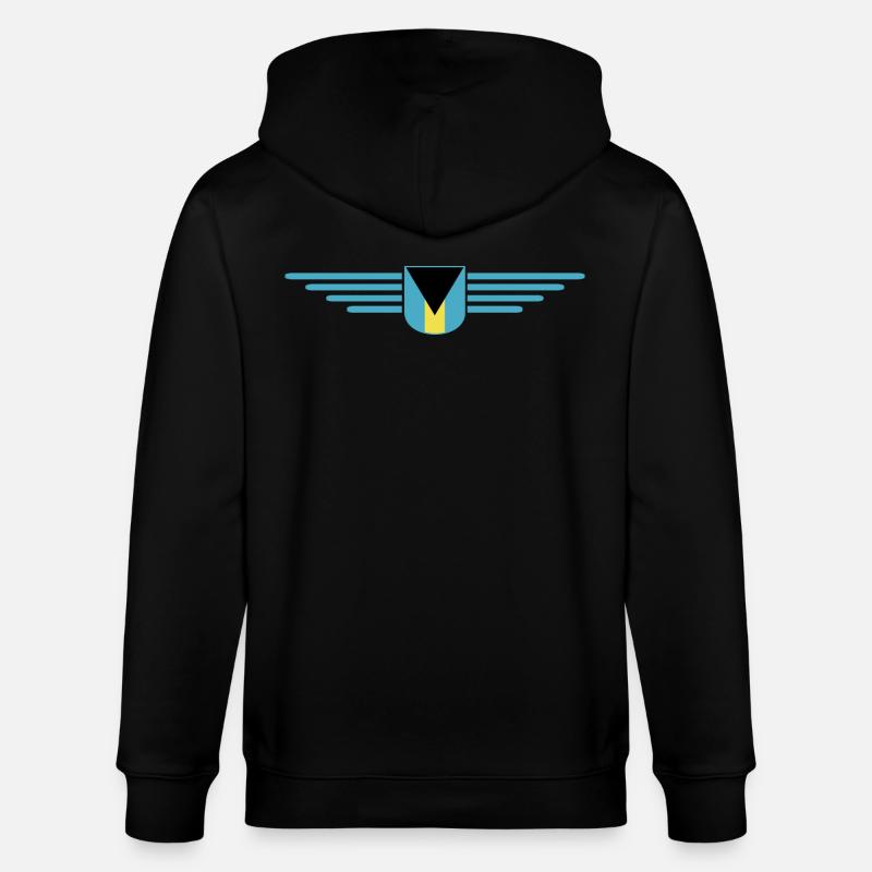 Fans des Bahamas : Design tropical - Veste à capuche bio CULTIVATOR Stanley/Stella Unisexe - noir