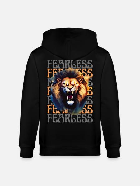 Fearless Attitude - Stanley/Stella CULTIVATOR Unisex Organic Hooded Jacket - black