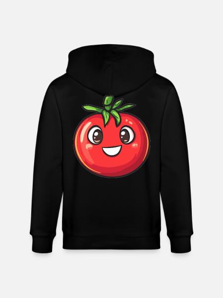 Happy tomato - Stanley/Stella CULTIVATOR  Unisex Organic Hooded Jacket - black
