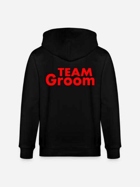 Team groom - Stanley/Stella Unisex Bio-Kapuzenjacke CULTIVATOR  - Schwarz