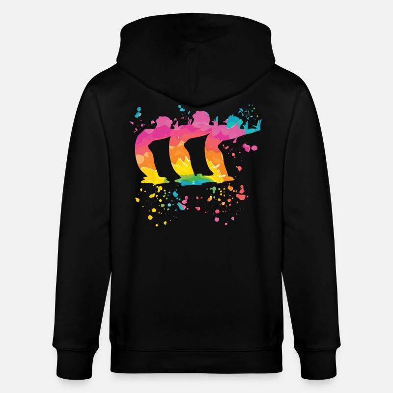 Artistic Swim Team Synchronschwimmen - Stanley/Stella Unisex Bio-Kapuzenjacke CULTIVATOR  - Schwarz