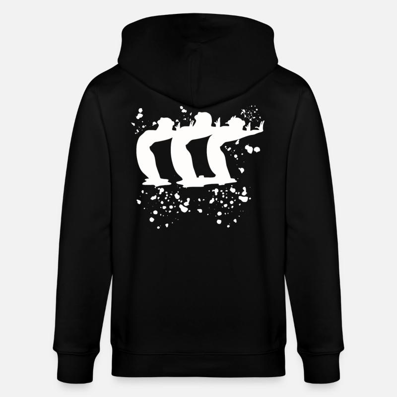 Artistic Swim Team Synchronschwimmen - Stanley/Stella Unisex Bio-Kapuzenjacke CULTIVATOR  - Schwarz