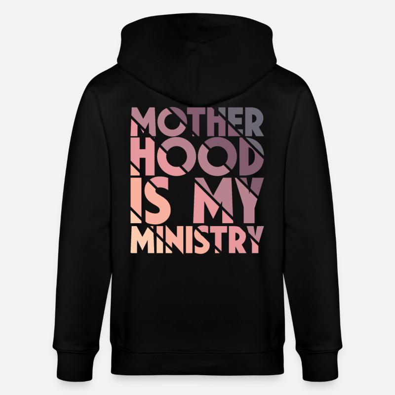 La maternité est mon ministère - Veste à capuche bio CULTIVATOR Stanley/Stella Unisexe - noir