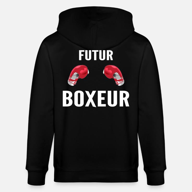 Zukunft Boxer - Stanley/Stella Unisex Bio-Kapuzenjacke CULTIVATOR  - Schwarz