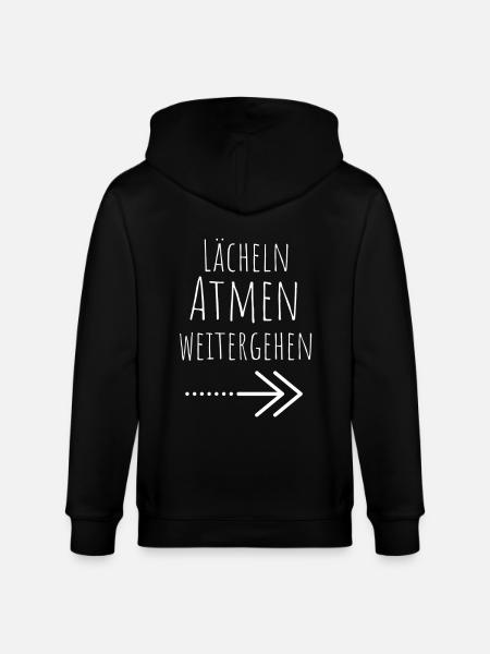 Lächeln Atem Weitergehen - Stanley/Stella Unisex Bio-Kapuzenjacke CULTIVATOR - Schwarz