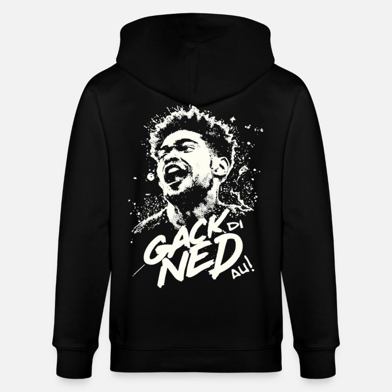 Dialect gack di ned au - Veste à capuche bio CULTIVATOR Stanley/Stella Unisexe - noir