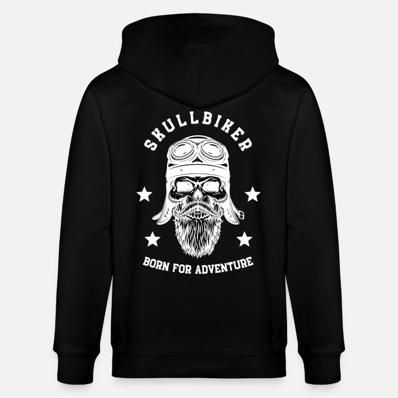 Skullbiker - Veste à capuche bio CULTIVATOR Stanley/Stella Unisexe - noir