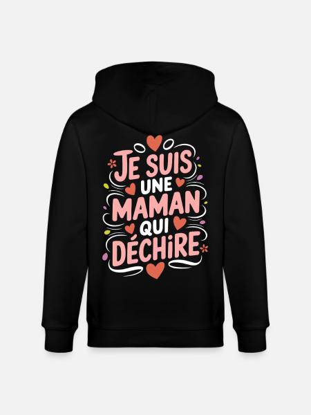 I'm a Killer Mom - Stanley/Stella CULTIVATOR  Unisex Organic Hooded Jacket - black