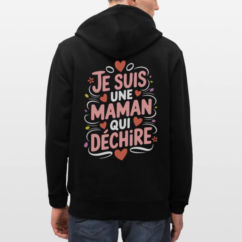 Ich bin eine Killer-Mutter Stanley/Stella Unisex Bio-Kapuzenjacke CULTIVATOR 