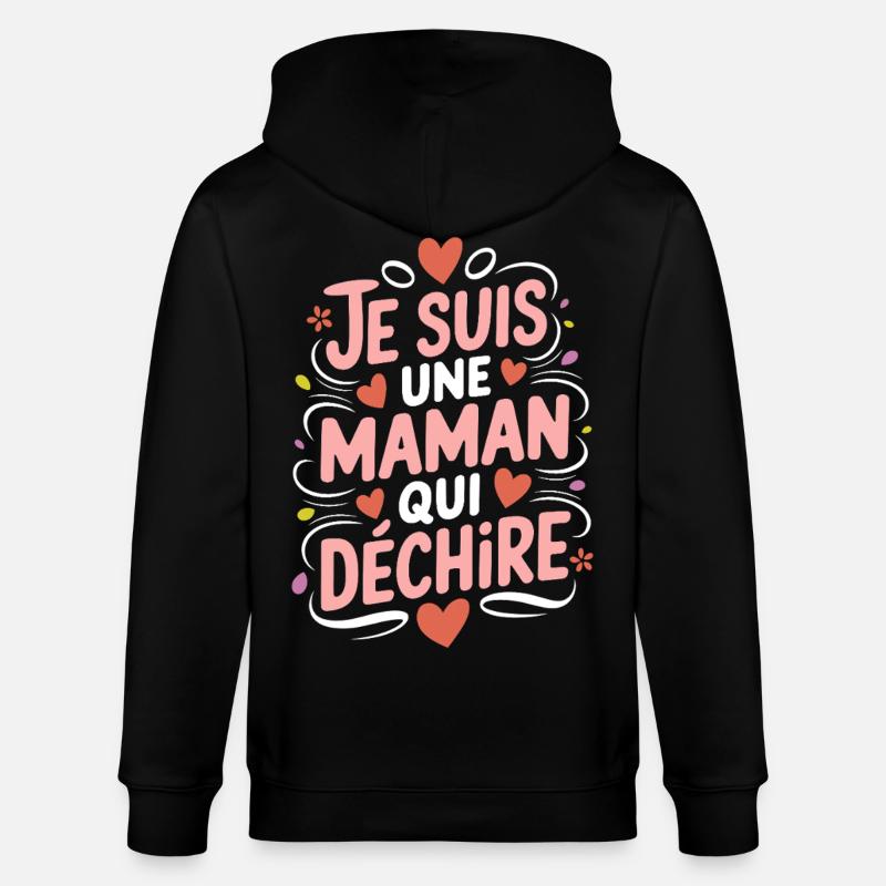 Ich bin eine Killer-Mutter - Stanley/Stella Unisex Bio-Kapuzenjacke CULTIVATOR  - Schwarz