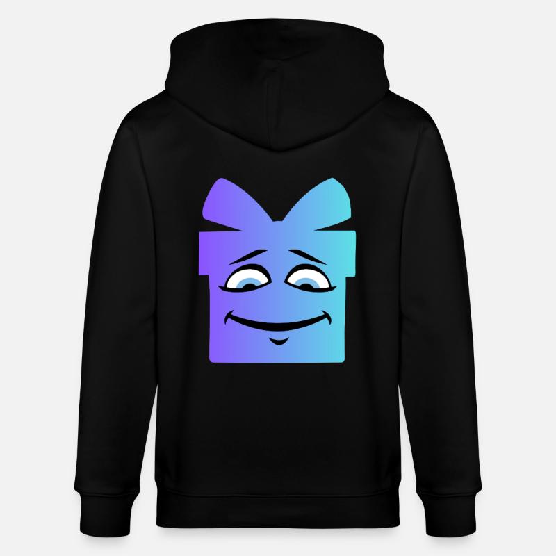 Gradient Smiling Geschenkbox - Stanley/Stella Unisex Bio-Kapuzenjacke CULTIVATOR  - Schwarz