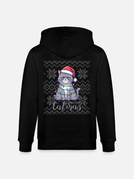 Bright Chatmas Christmas - Stanley/Stella CULTIVATOR Unisex Organic Hooded Jacket - black
