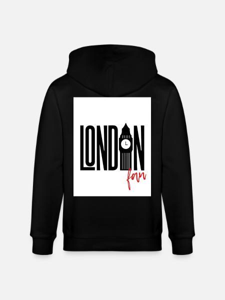 Fan de Londres - Veste à capuche bio CULTIVATOR Stanley/Stella Unisexe - noir