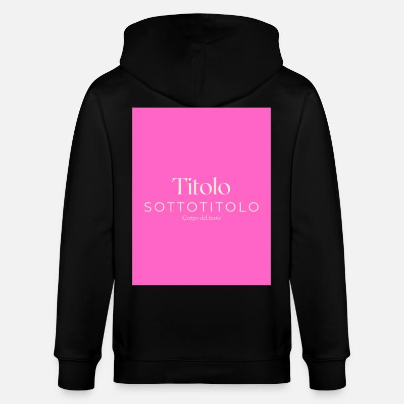 Title Two - Stanley/Stella CULTIVATOR  Unisex Organic Hooded Jacket - black