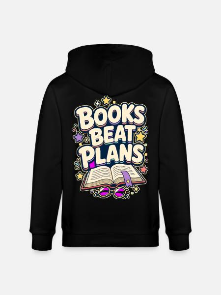 BOOKS BEAT PLANS Nickerchen - Stanley/Stella Unisex Bio-Kapuzenjacke CULTIVATOR  - Schwarz