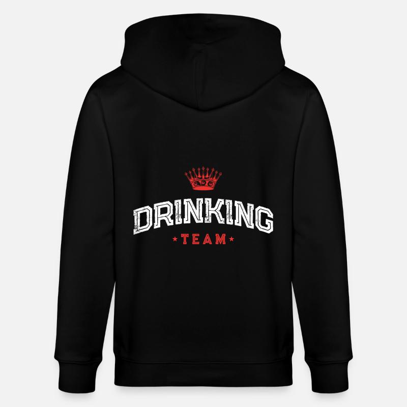 Drinking Team - Stanley/Stella Unisex Bio-Kapuzenjacke CULTIVATOR  - Schwarz